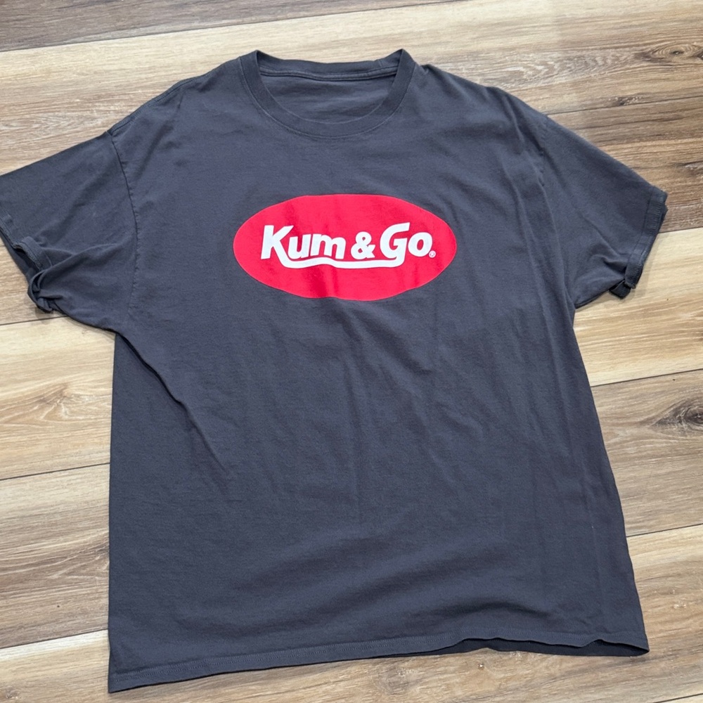 Kum & Go Gray T-Shirt with Red Logo